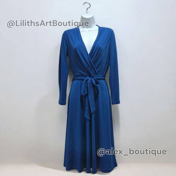 H&M Draped Wrap Midi Dress(C002)-Size Xs for Women - Picture 3 of 11